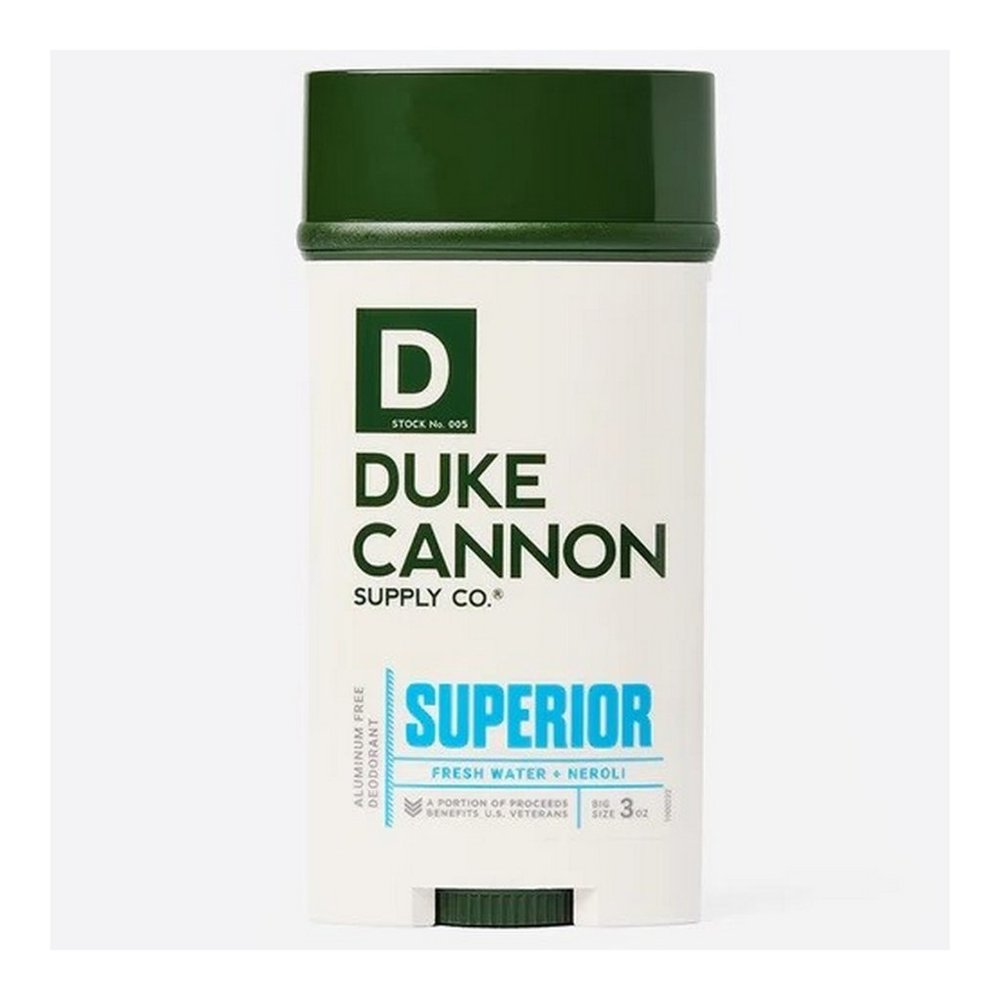Duke Cannon Superior Aluminum Free Deodorant Made in USA Benefits Veterans